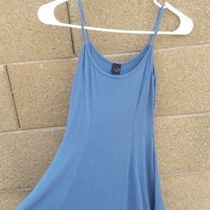 women's blue casual mini dress